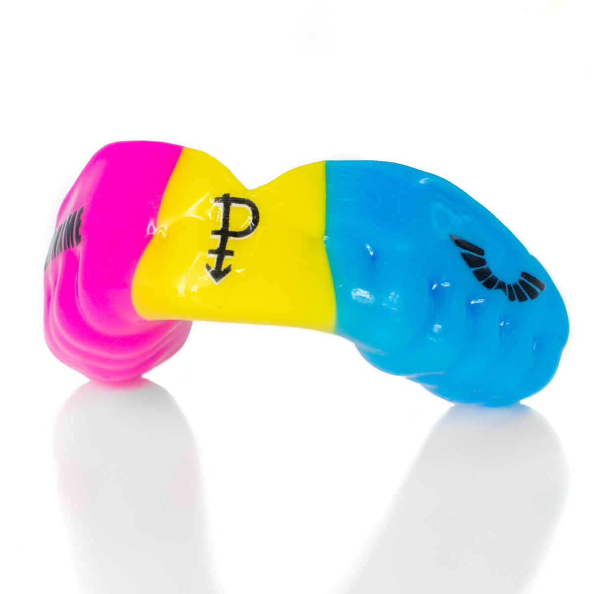 Custom Sports Mouthguard – 3-Stripe / - 3- Color Design Example