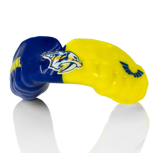 Custom Sports Mouth Guards  Example of 2 Stripes