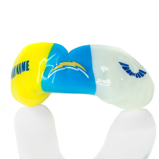 Custom Sports Mouthguard – 3-Stripe / - 3- Color Design Example