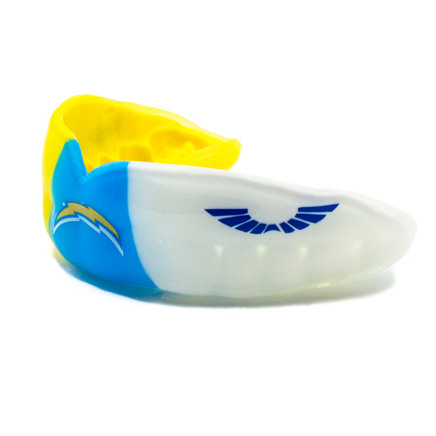 Custom Sports Mouth Guards  Example of 3 Stripes Tricolor