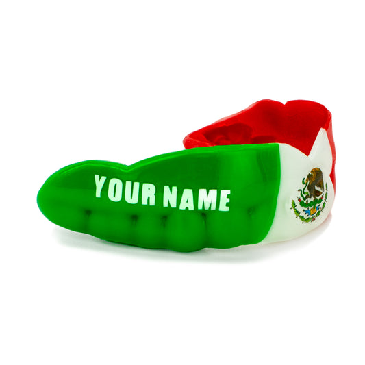 Custom Sports Mouthguard – 3-Stripe / - 3- Color Design Example