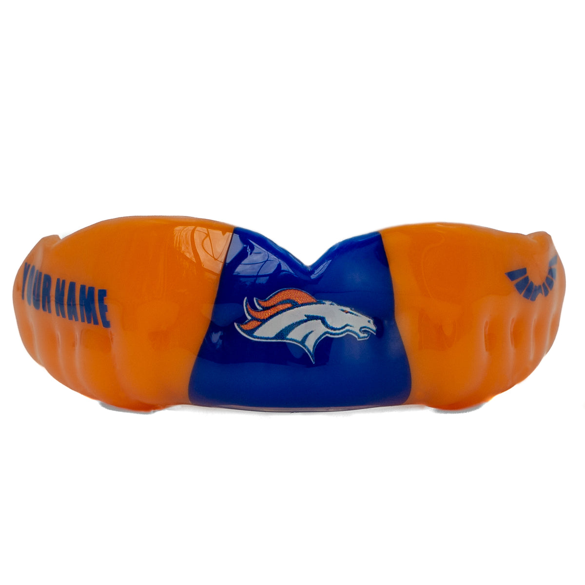 Custom Sports Mouthguard – 3-Stripe / -2-Color Design Example
